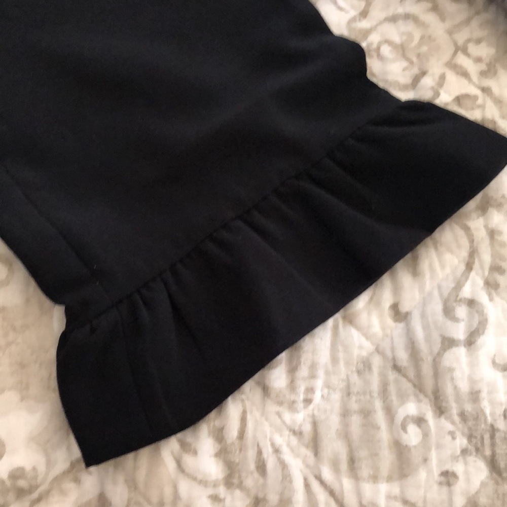 Banana Republic black ruffle hem cropped pants - Picture 7 of 7